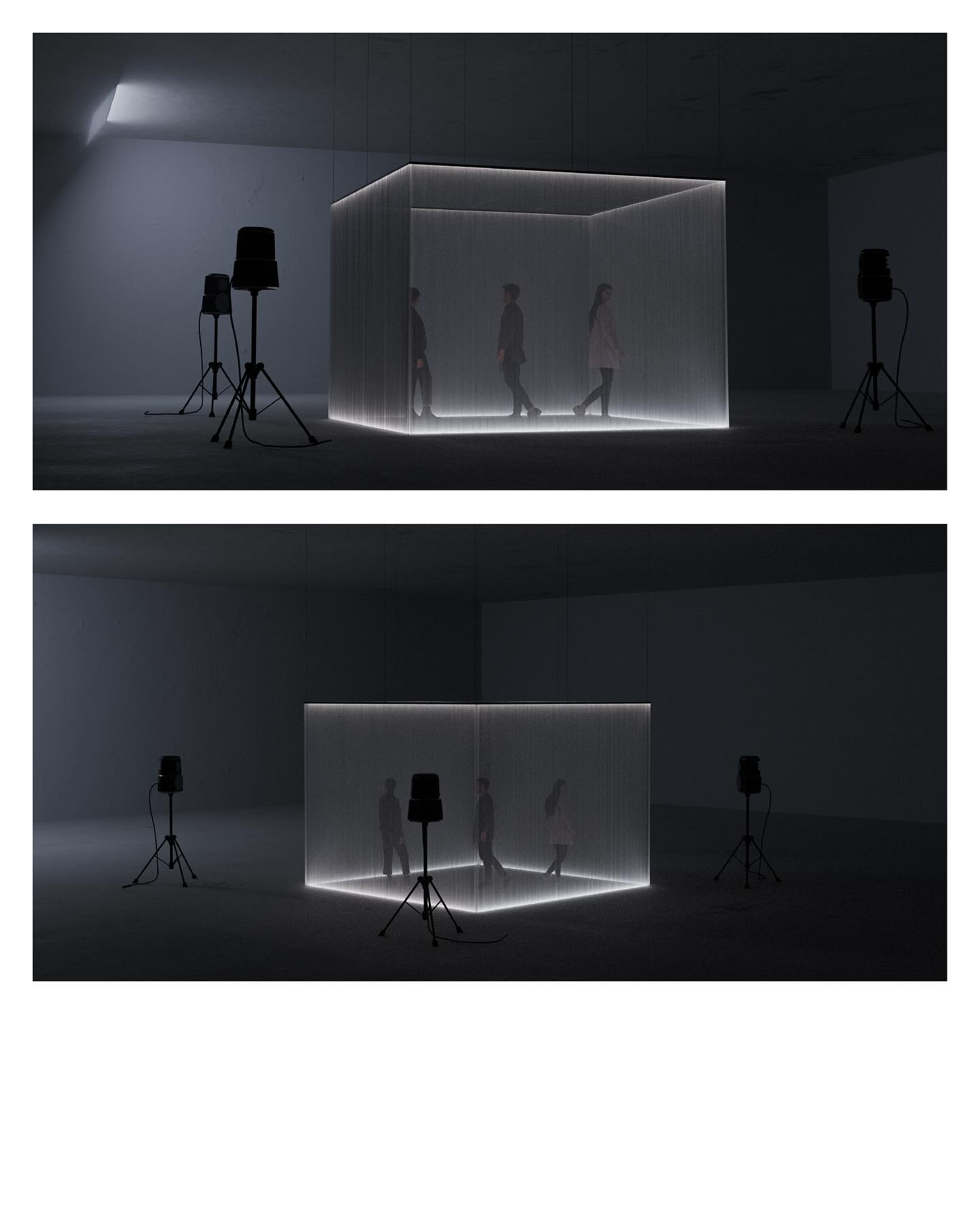 Immersive light-cube installation